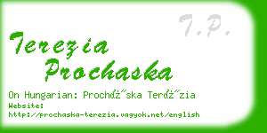 terezia prochaska business card